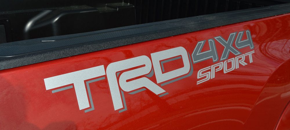 TRD 4X4 Sport Silver Graphic on Red